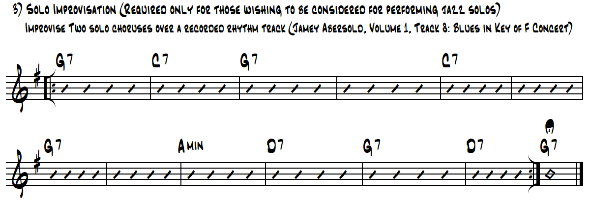 Improvisation changes, B flat