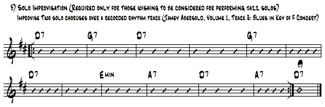 Improvisation changes, E flat